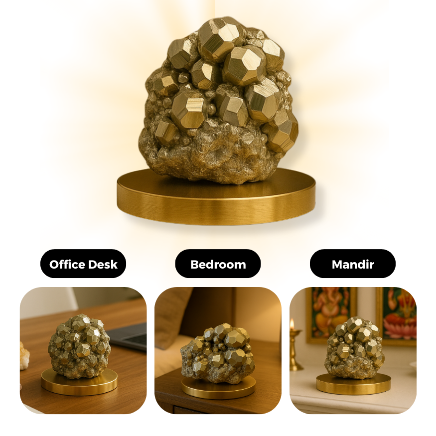 Imperial Peru Pyrite Raw Stones (AAA Quality) (100-200gm)