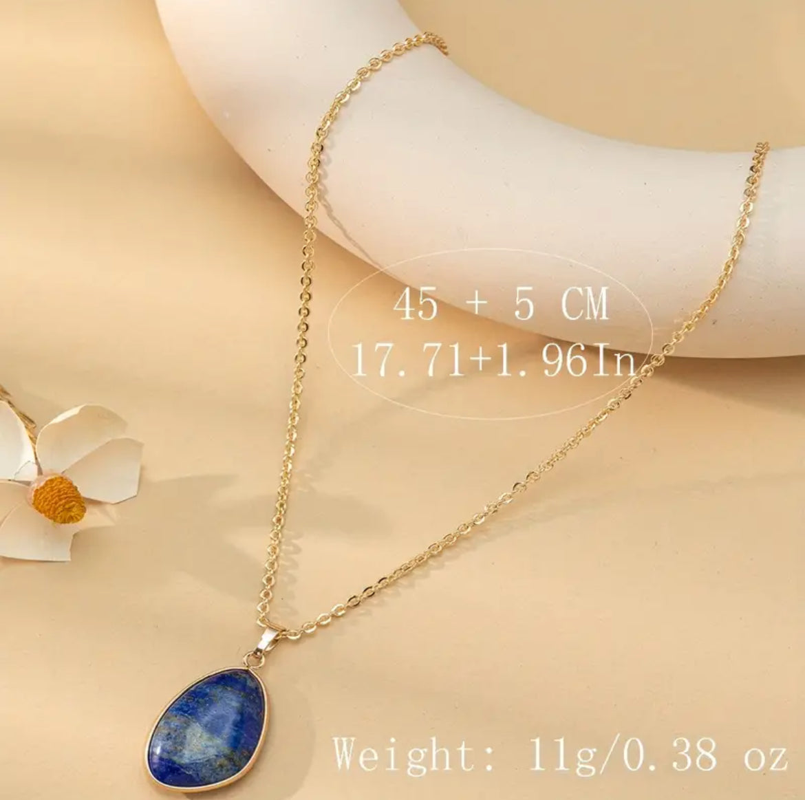 Lapis Lazuli Pendant for Wisdom & Communication