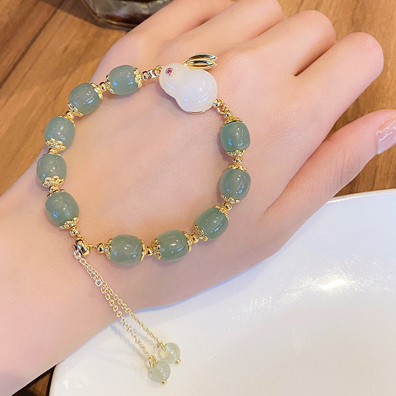 Green Aventurine and Jade Bracelet for Abundance & Balance