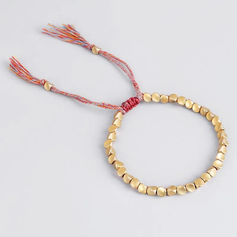 Buddhist Copper Healing Beads Bracelet (100% Natural)