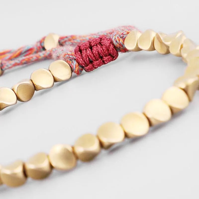Buddhist Copper Healing Beads Bracelet (100% Natural)