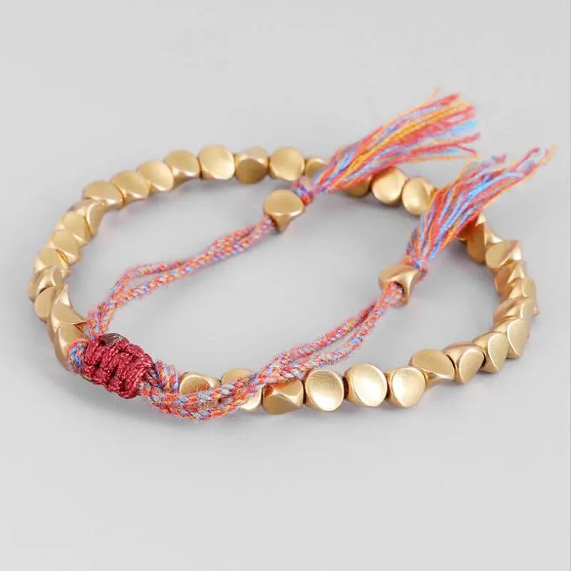 Buddhist Copper Healing Beads Bracelet (100% Natural)