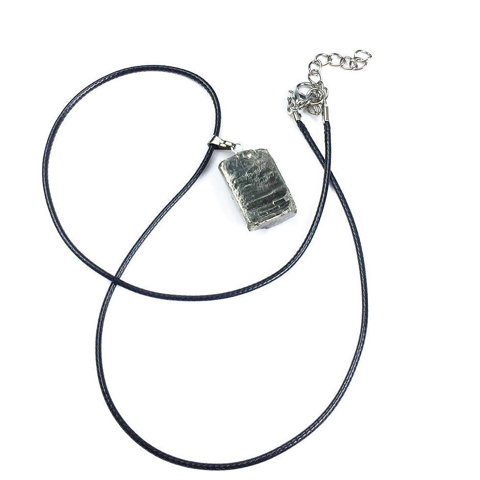 Pyrite Raw Pendant Necklace for Abundance, Prosperity & Wealth