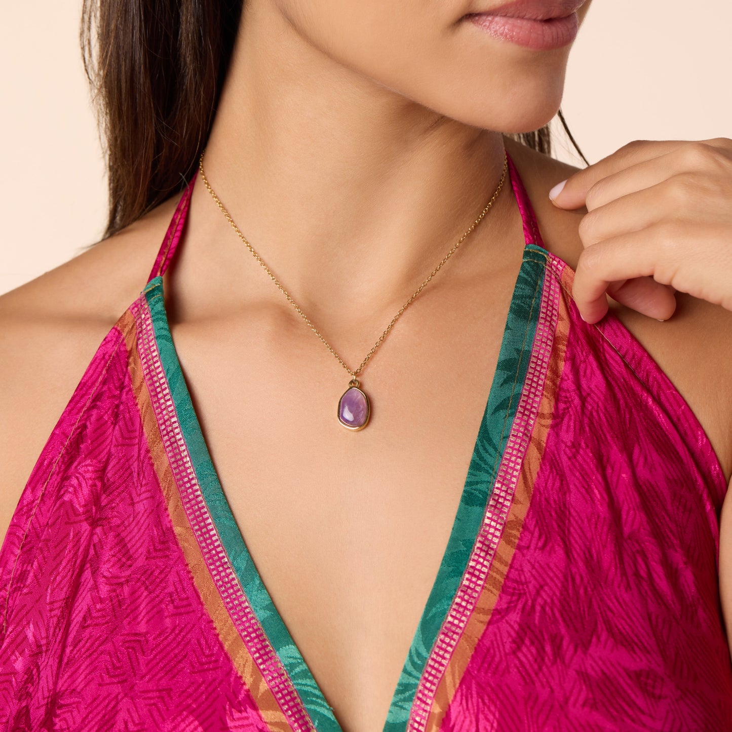 Amethyst Pendant Necklace