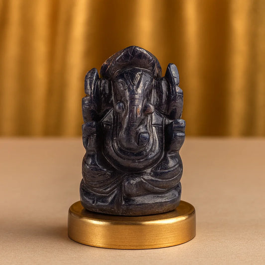 Vinayak Shakti – Blue Aventurine Ganesha (AAA Quality)
