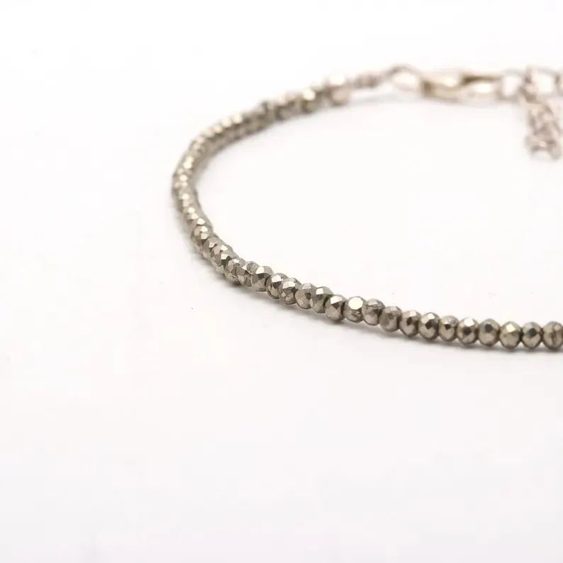 Prosperity Pyrite Anklet – For wealth, protection & radiant confidence