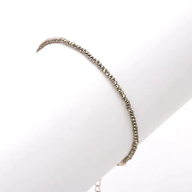 Prosperity Pyrite Anklet – For wealth, protection & radiant confidence