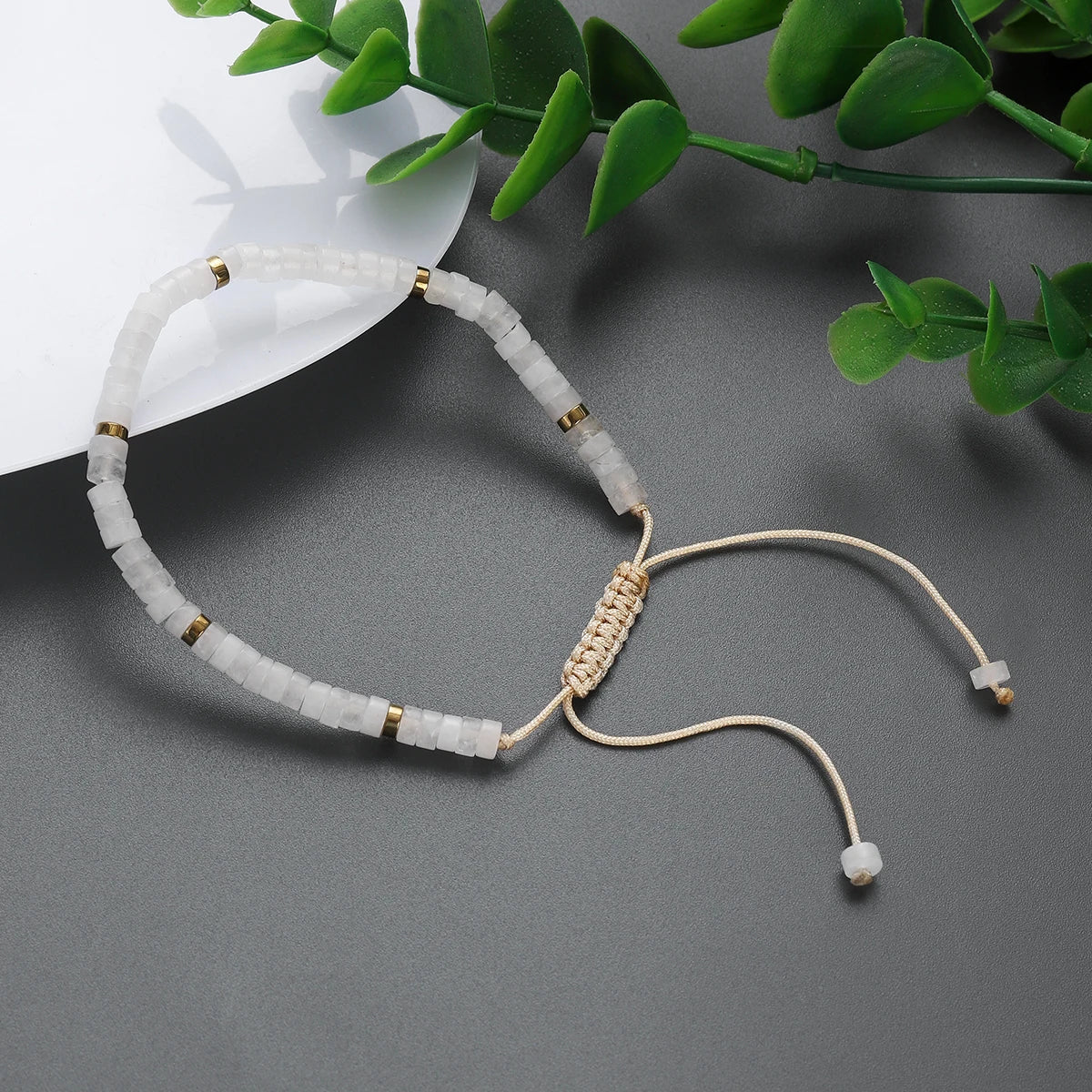 Clear Quartz Braided Bracelet for Empathy