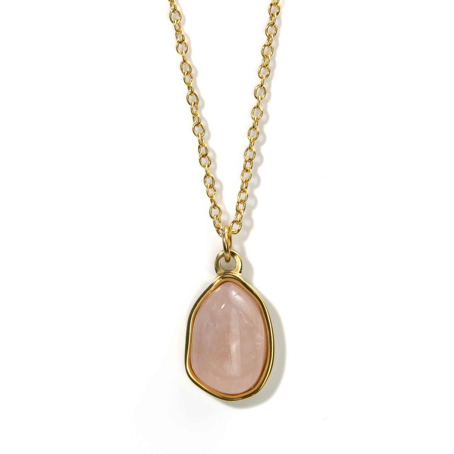 Rose Quartz Pendant Necklace for Love & Relationships