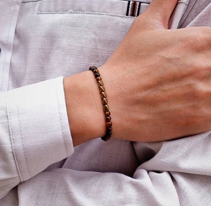 Tiger Eye & Copper Power Bracelet (100% Natural)