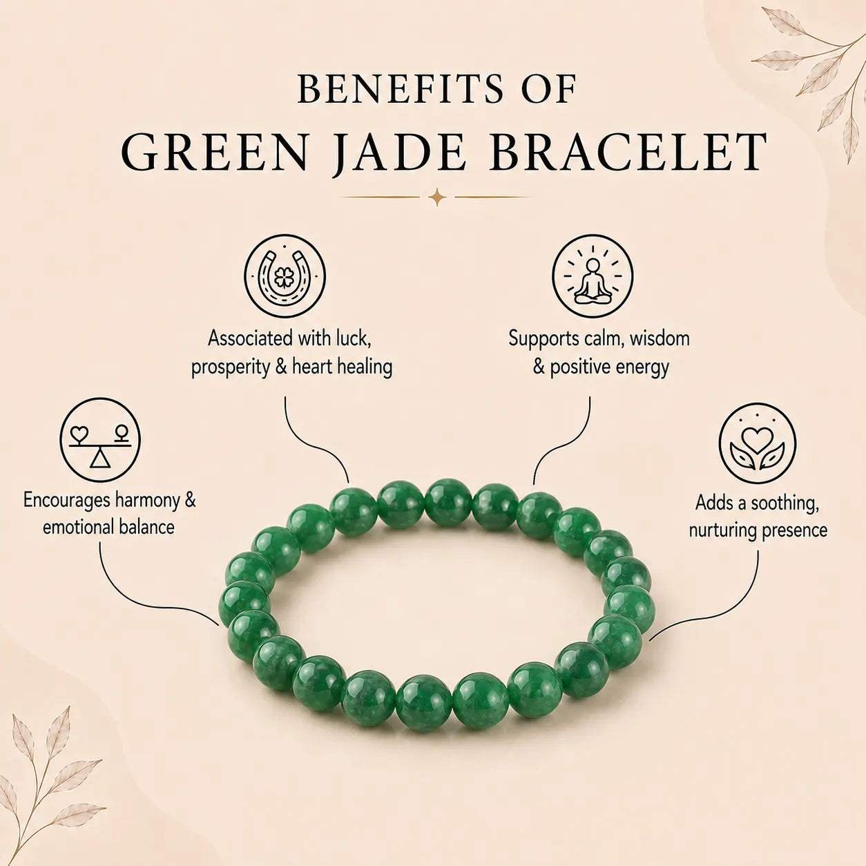 Natural Green Jade Bracelet