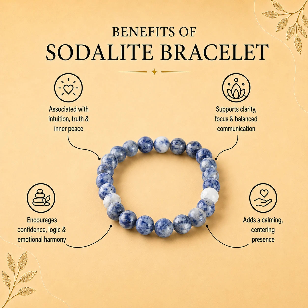 Natural Sodalite Bracelet