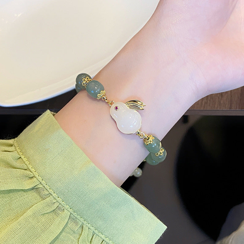 Green Aventurine and Jade Bracelet for Abundance & Balance