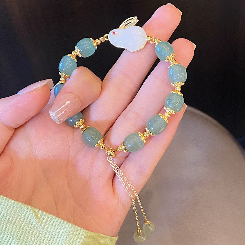 Green Aventurine and Jade Bracelet for Abundance & Balance