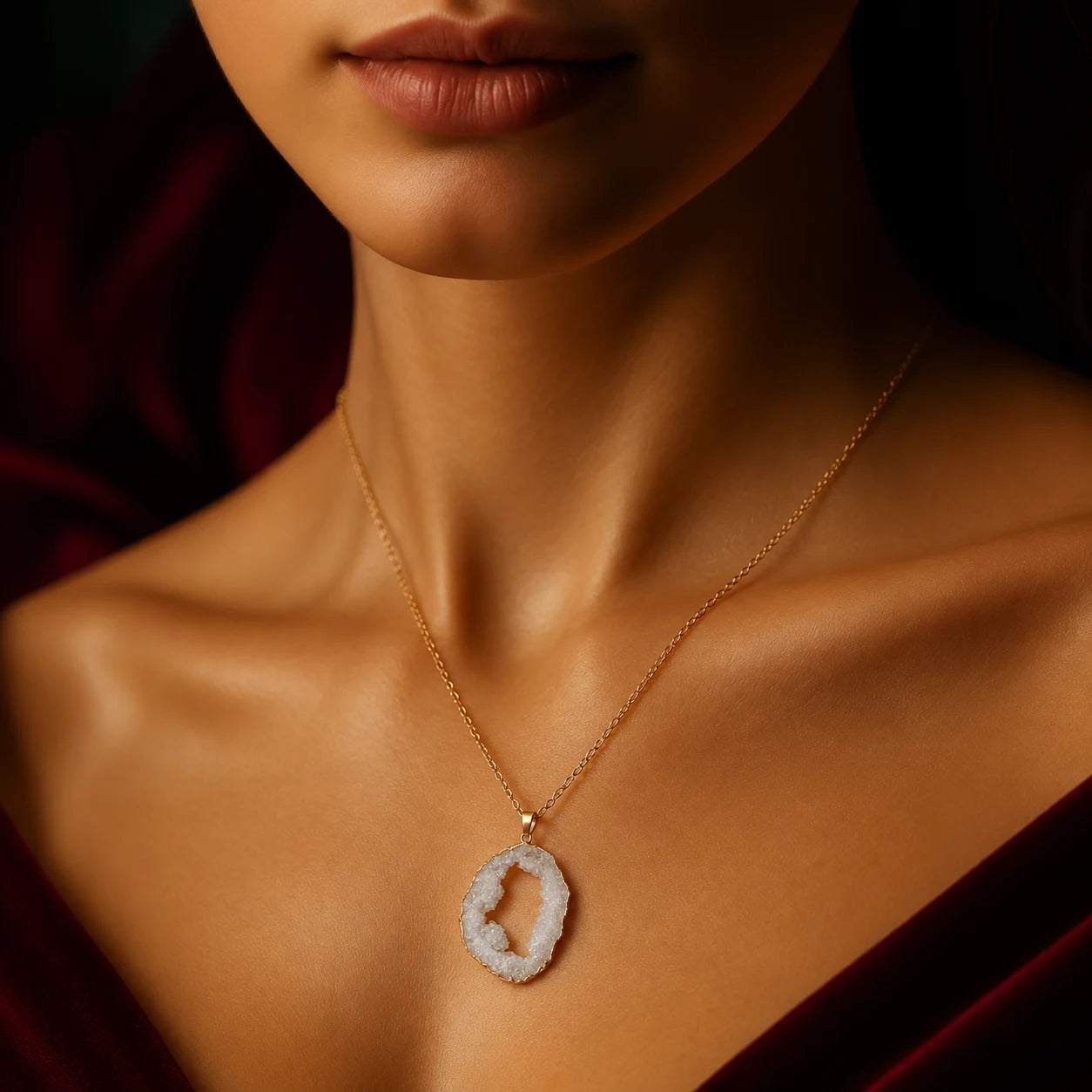 Stardust Druzy Pendant