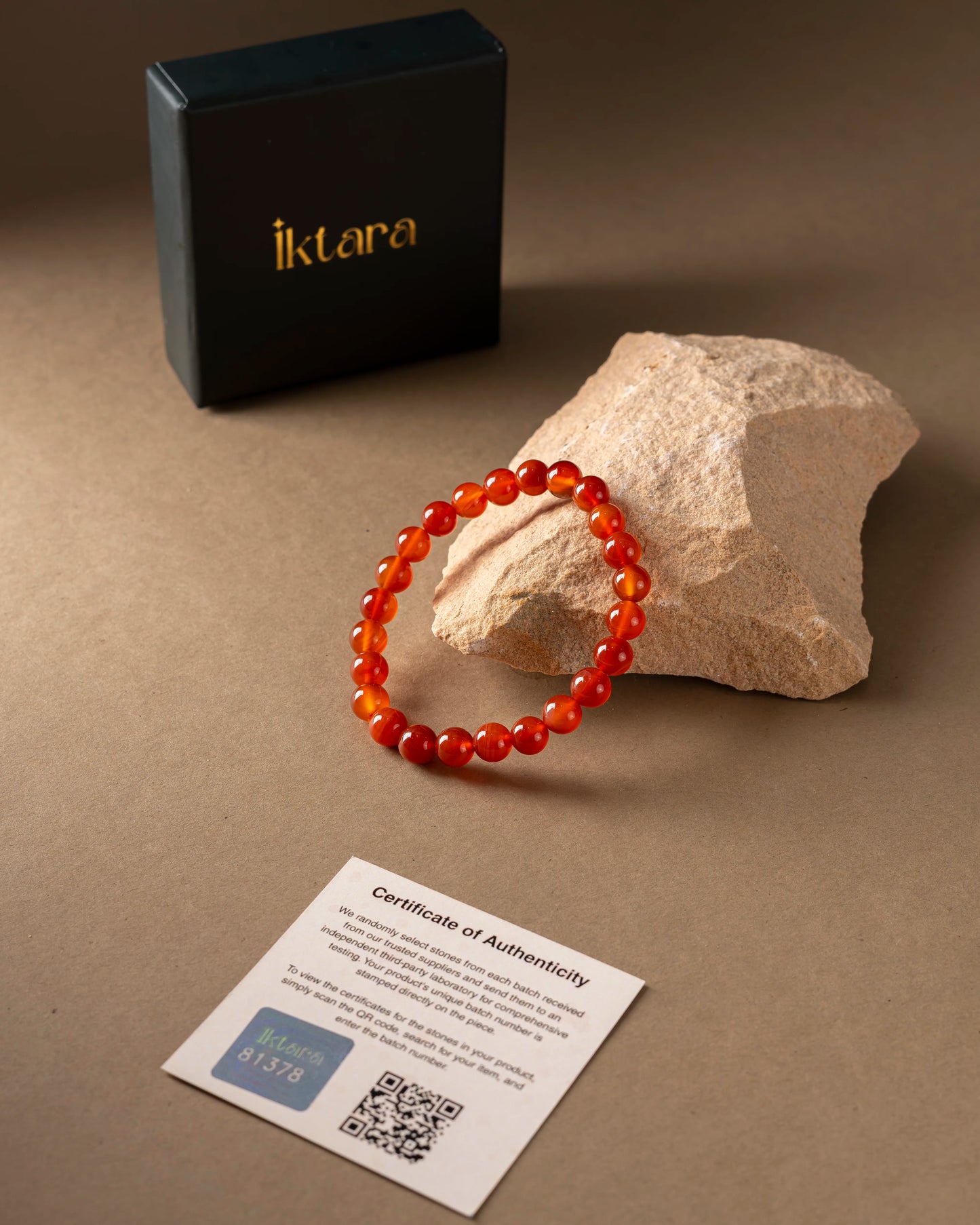 Natural Red Jasper Bracelet 8mm With Certificate