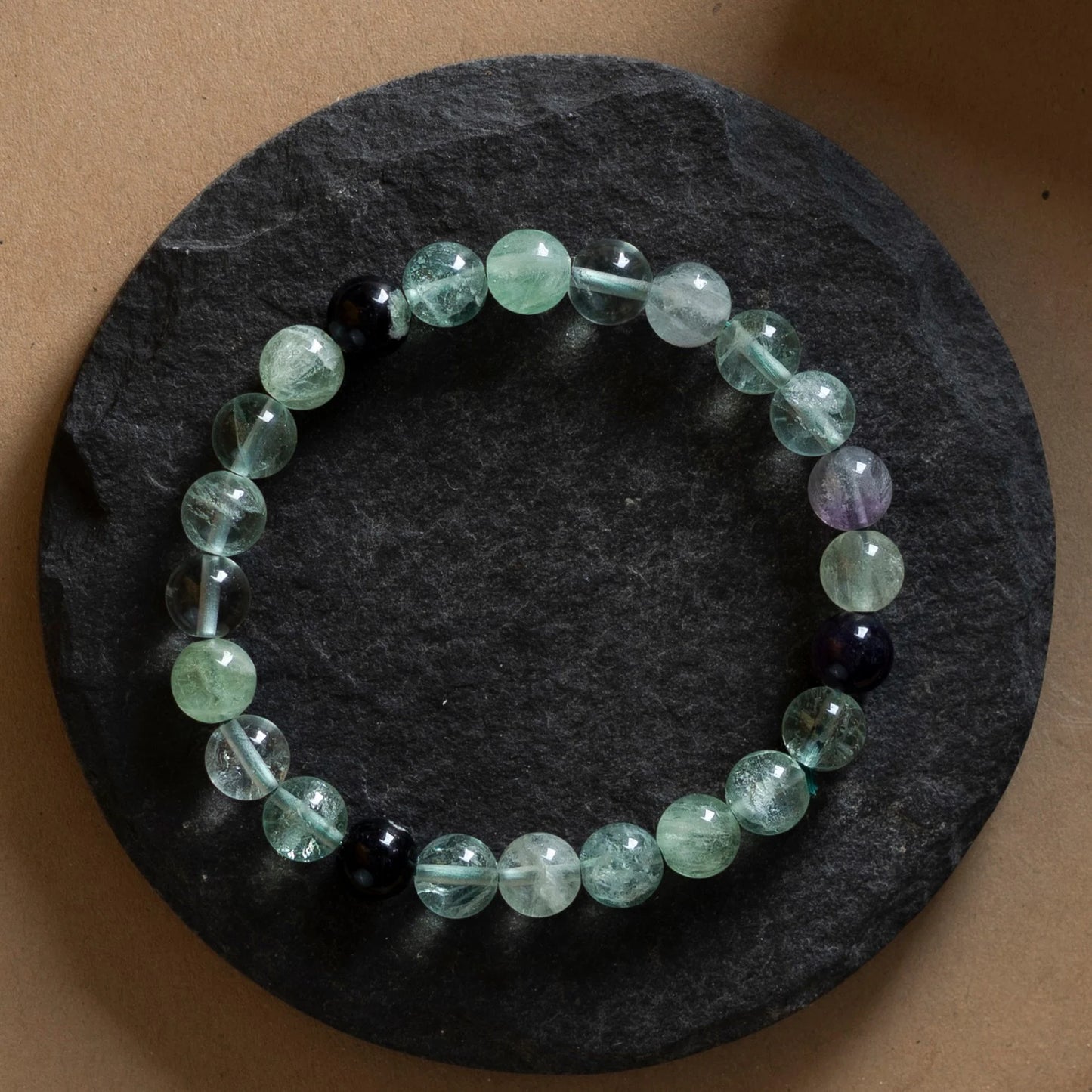 Natural Multi Fluorite Bracelet 8mm With Certificate