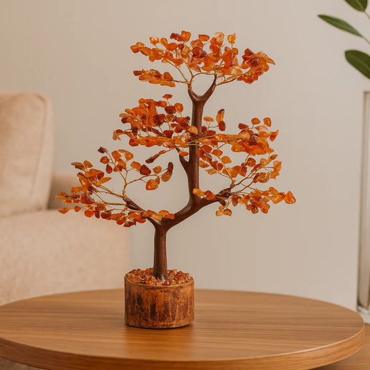 Red Carnelian Crystal Tree ( Feng Shui tree)
