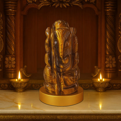 Vinayak Shakti – Tiger’s Eye Ganesha (AAA Quality)
