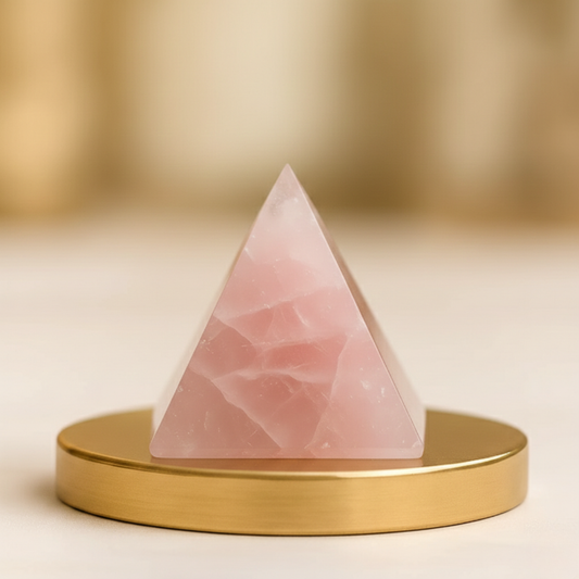 Rose Quartz Crystal Pyramid – A Love Attraction & Heart Healing Energy