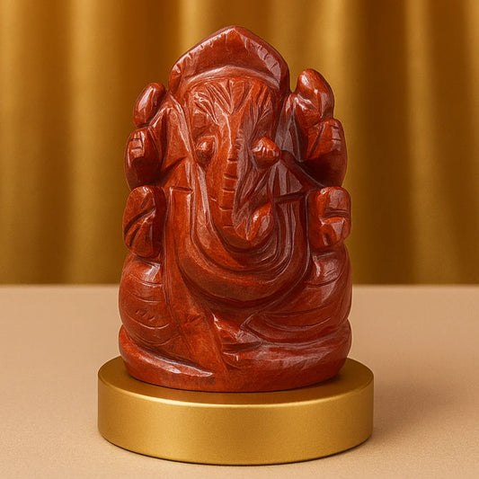 Vinayak Shakti – Red Jasper Ganesha (AAA Quality)