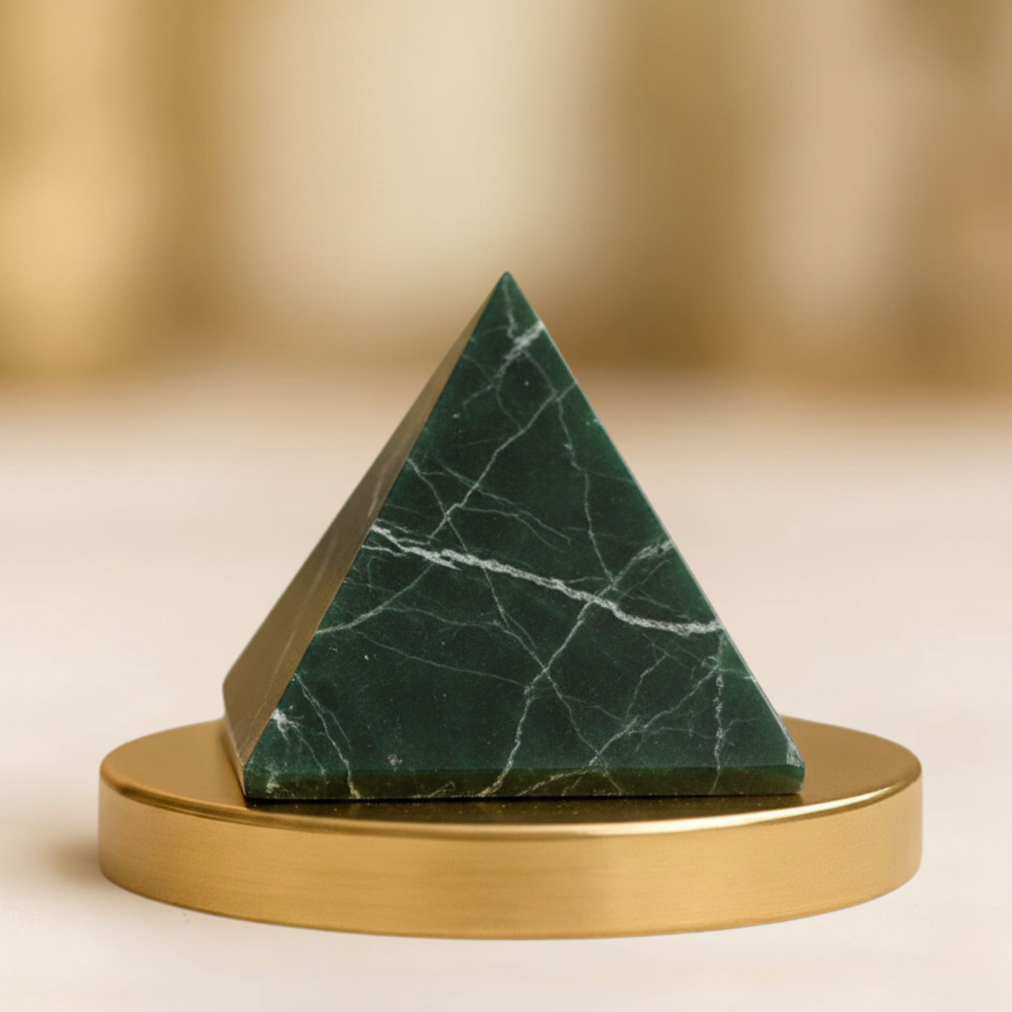 Green Aventurine Crystal Pyramid – A Luck Attraction & Growth Energy Force