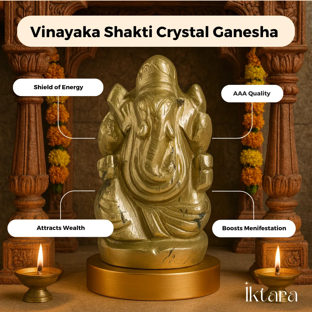 Vinayak Shakti – Pyrite Ganesha (AAA Quality)