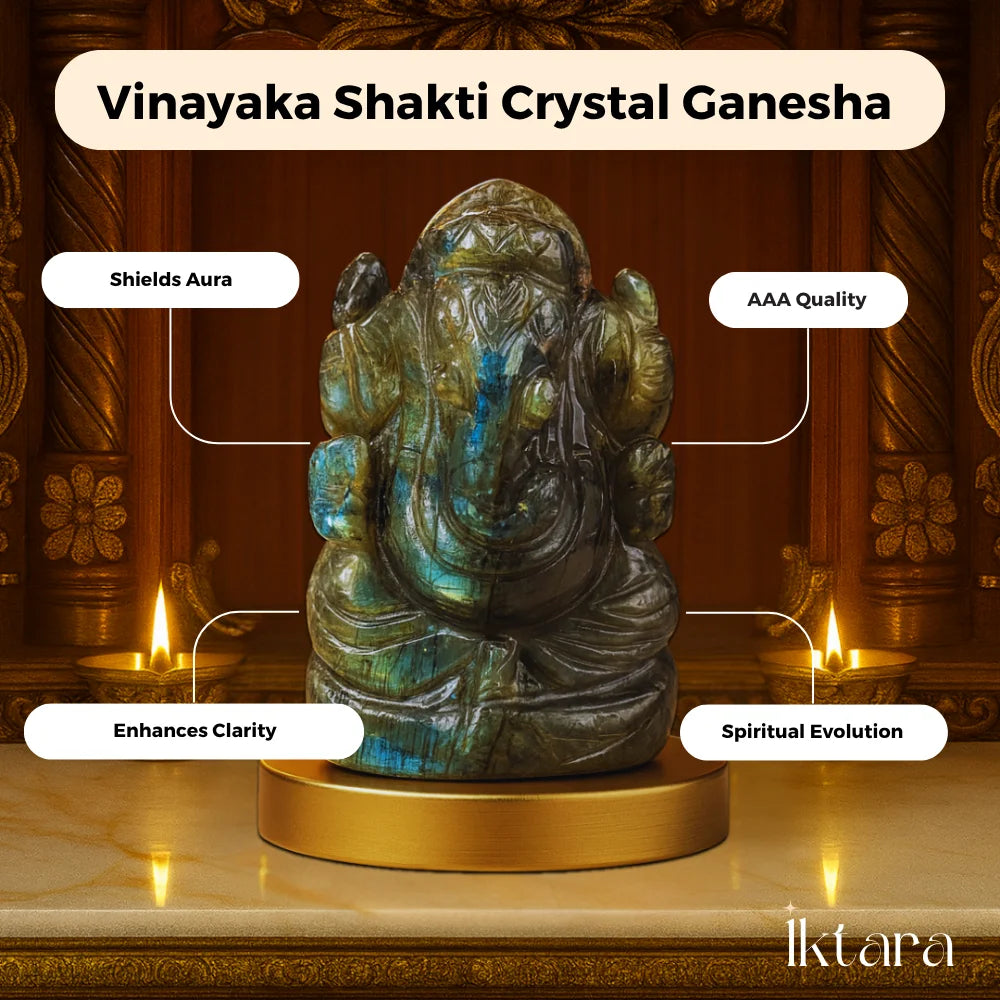 Vinayak Shakti – Labradorite Ganesha (AAA Quality)