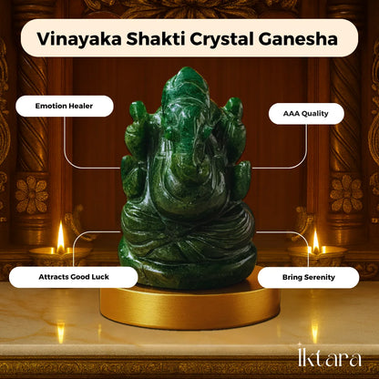 Vinayak Shakti – Green Jade Ganesha (AAA Quality)