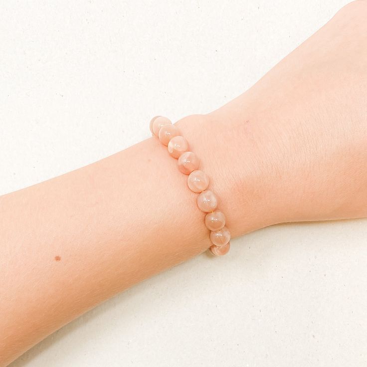 Natural Sunstone AAA Bracelet 8MM With Certificate