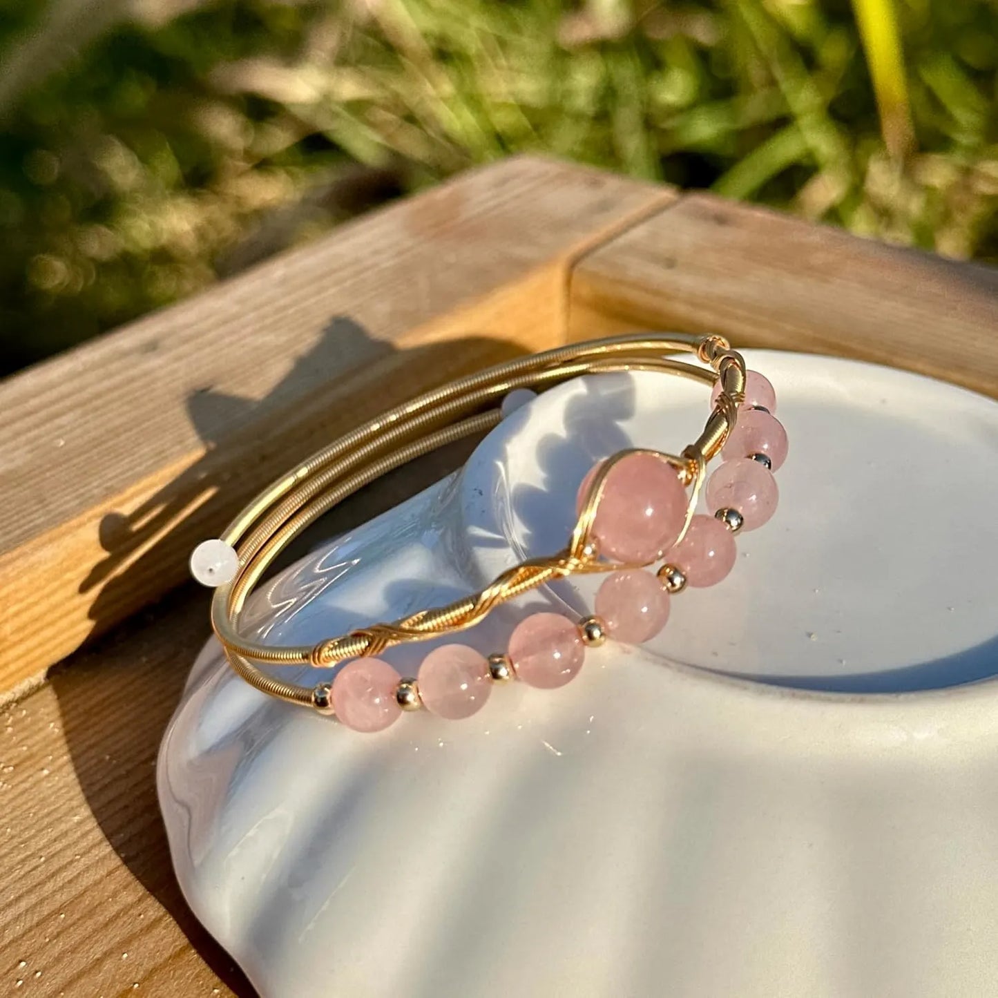 Rose Quartz Bangle
