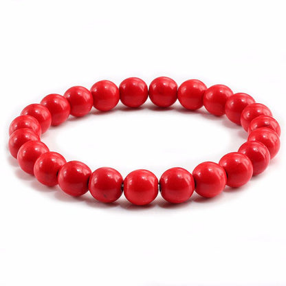 Natural Red Coral AAA Bracelet 8MM With Certificate
