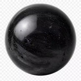 Black Tourmaline 8MM rounded beads bracelet - Stone of Protection, Grounding & Strength