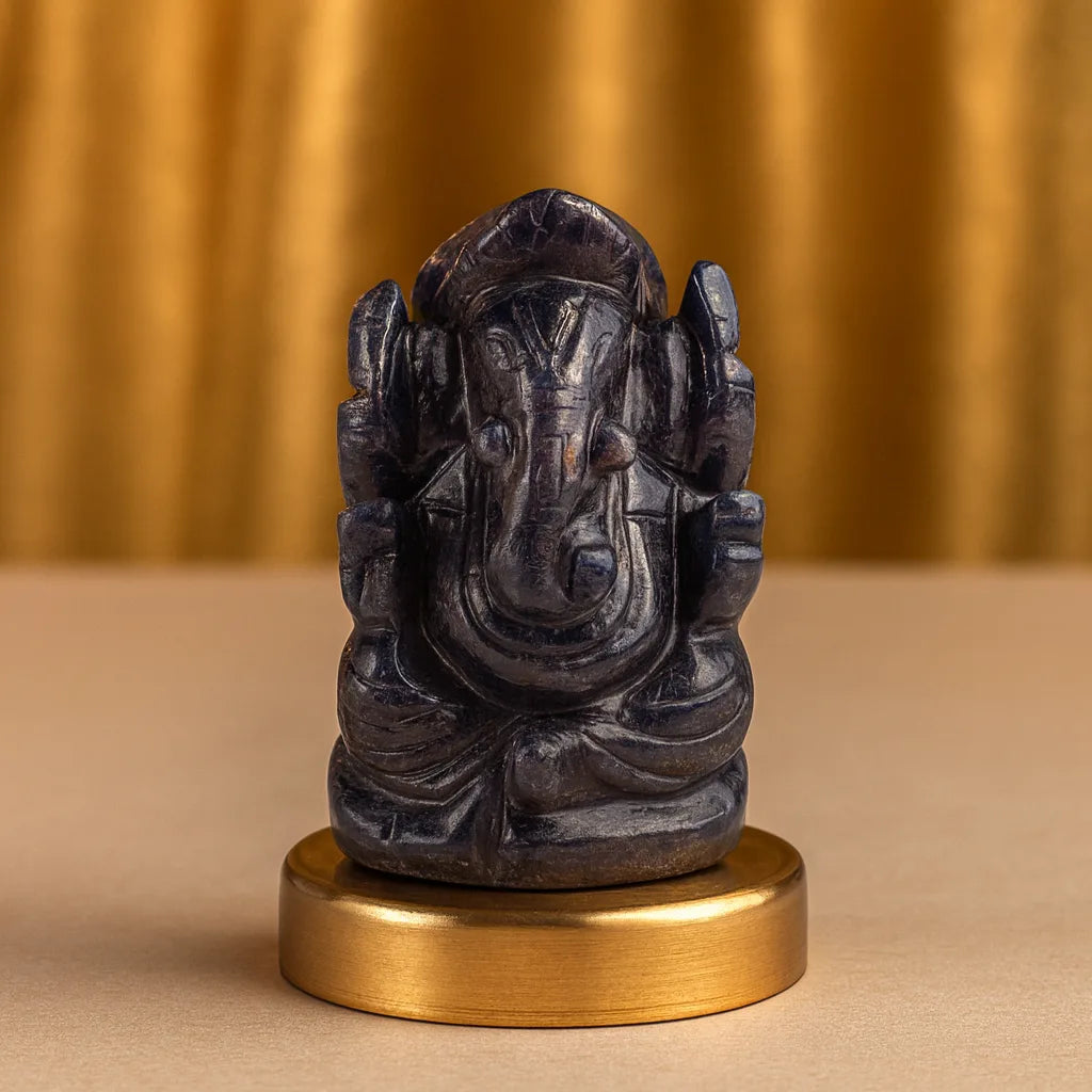 Vinayak Shakti – Blue Aventurine Ganesha (AAA Quality)