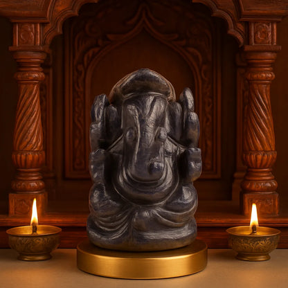 Vinayak Shakti – Blue Aventurine Ganesha (AAA Quality)