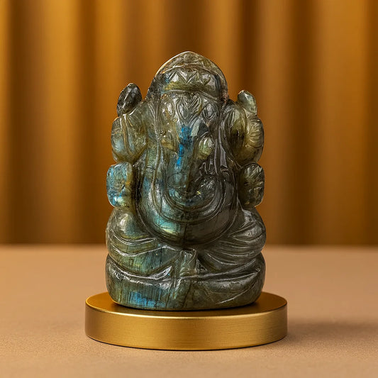 Vinayak Shakti – Labradorite Ganesha (AAA Quality)