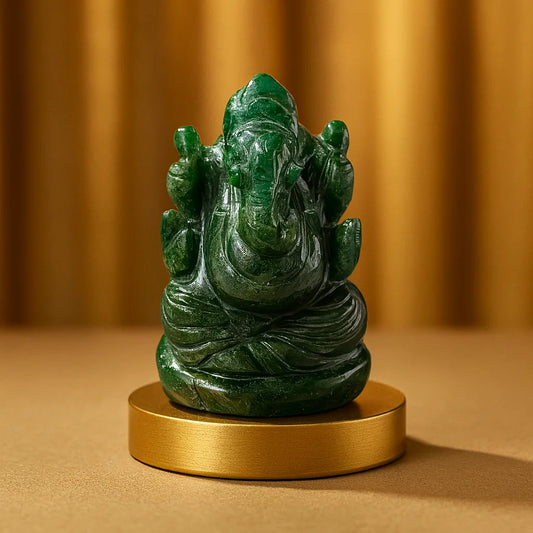Vinayak Shakti – Green Jade Ganesha (AAA Quality)
