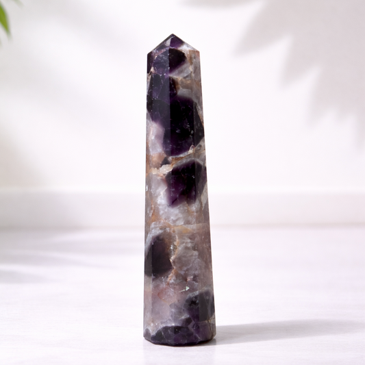 Natural Amethyst Crystal Tower