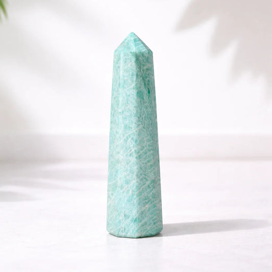 Natural Amazonite Crystal Tower