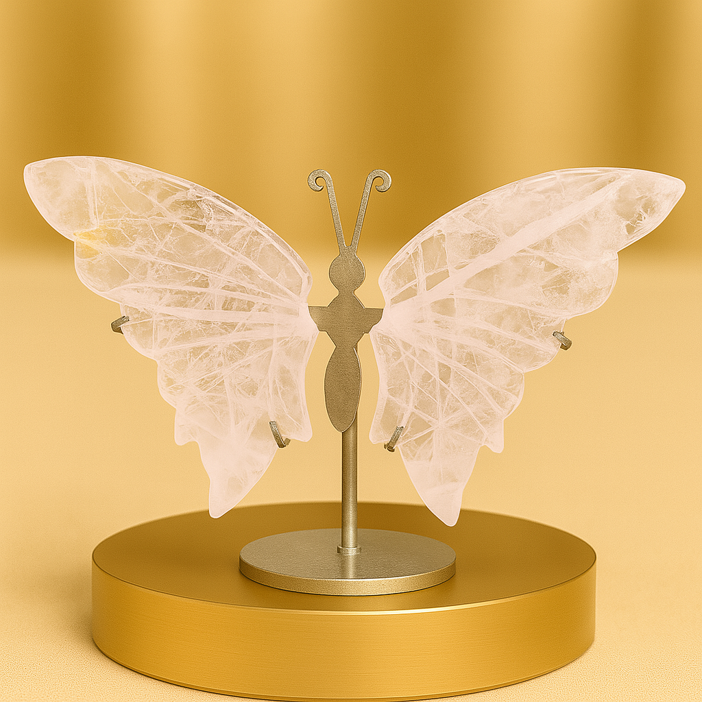 Serenity Wings - Natural Stone Butterfly Sculpture