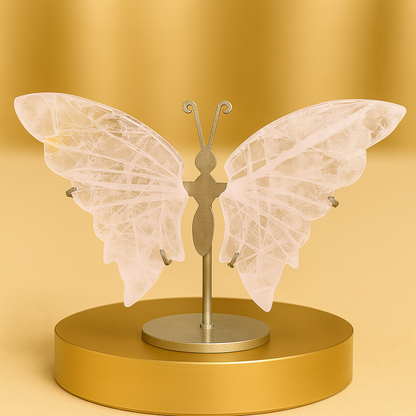 Serenity Wings - Natural Stone Butterfly Sculpture