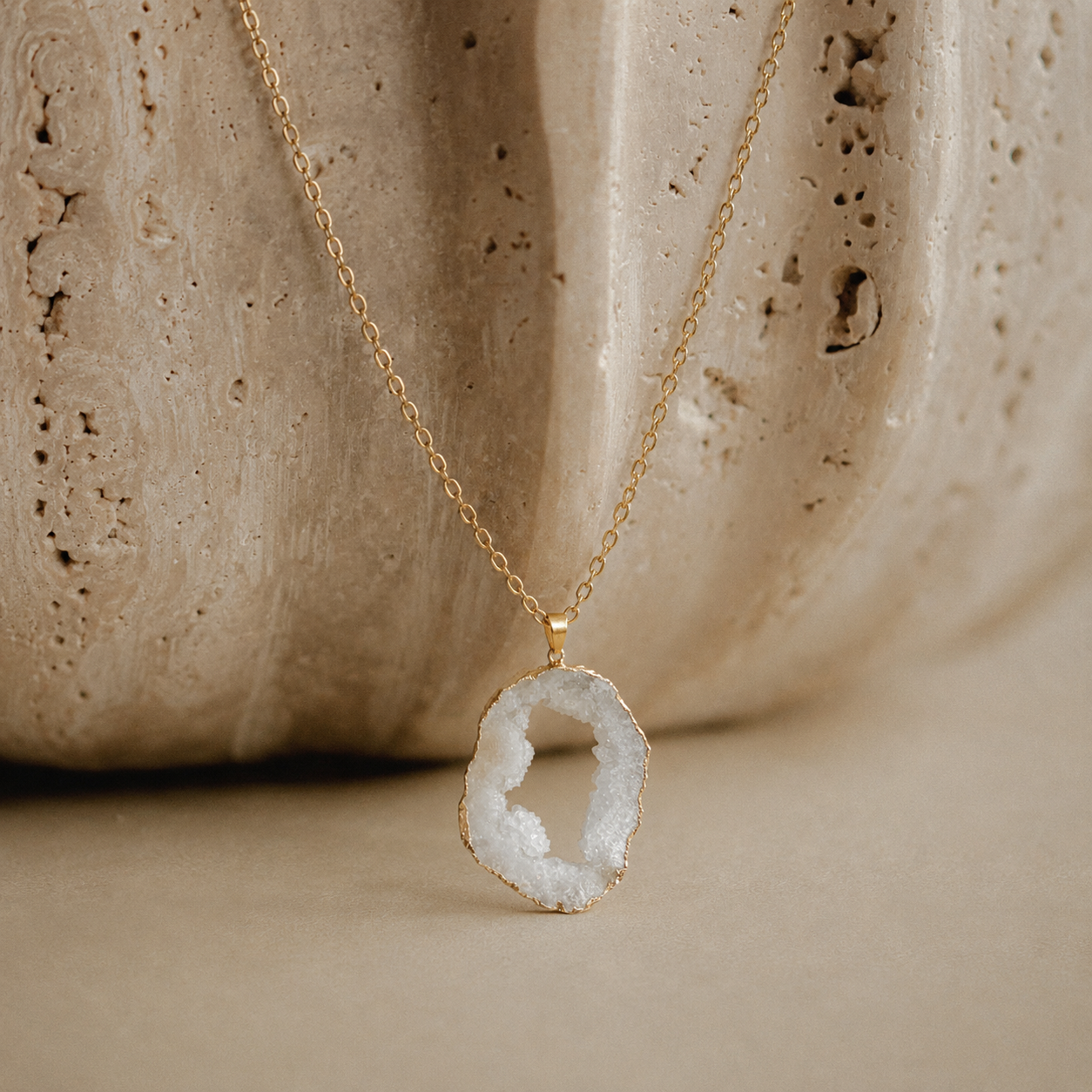 Stardust Druzy Pendant