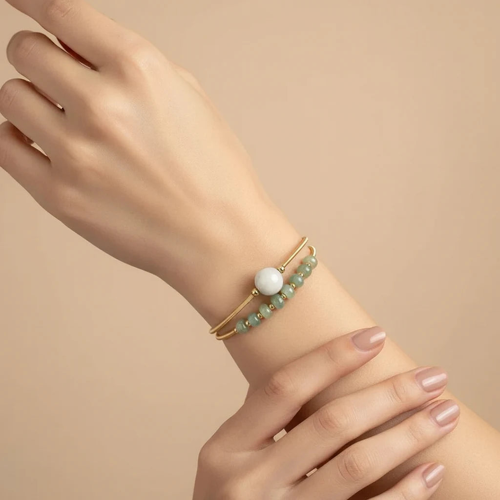 Green Jade Bangle