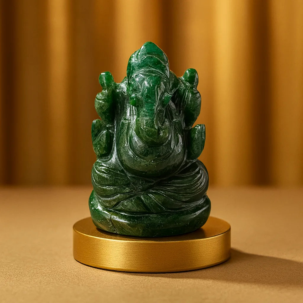 Vinayak Shakti – Blue Aventurine Ganesha (AAA Quality)