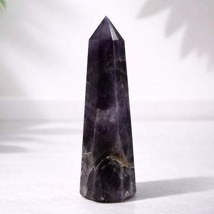 Natural Amethyst Crystal Tower
