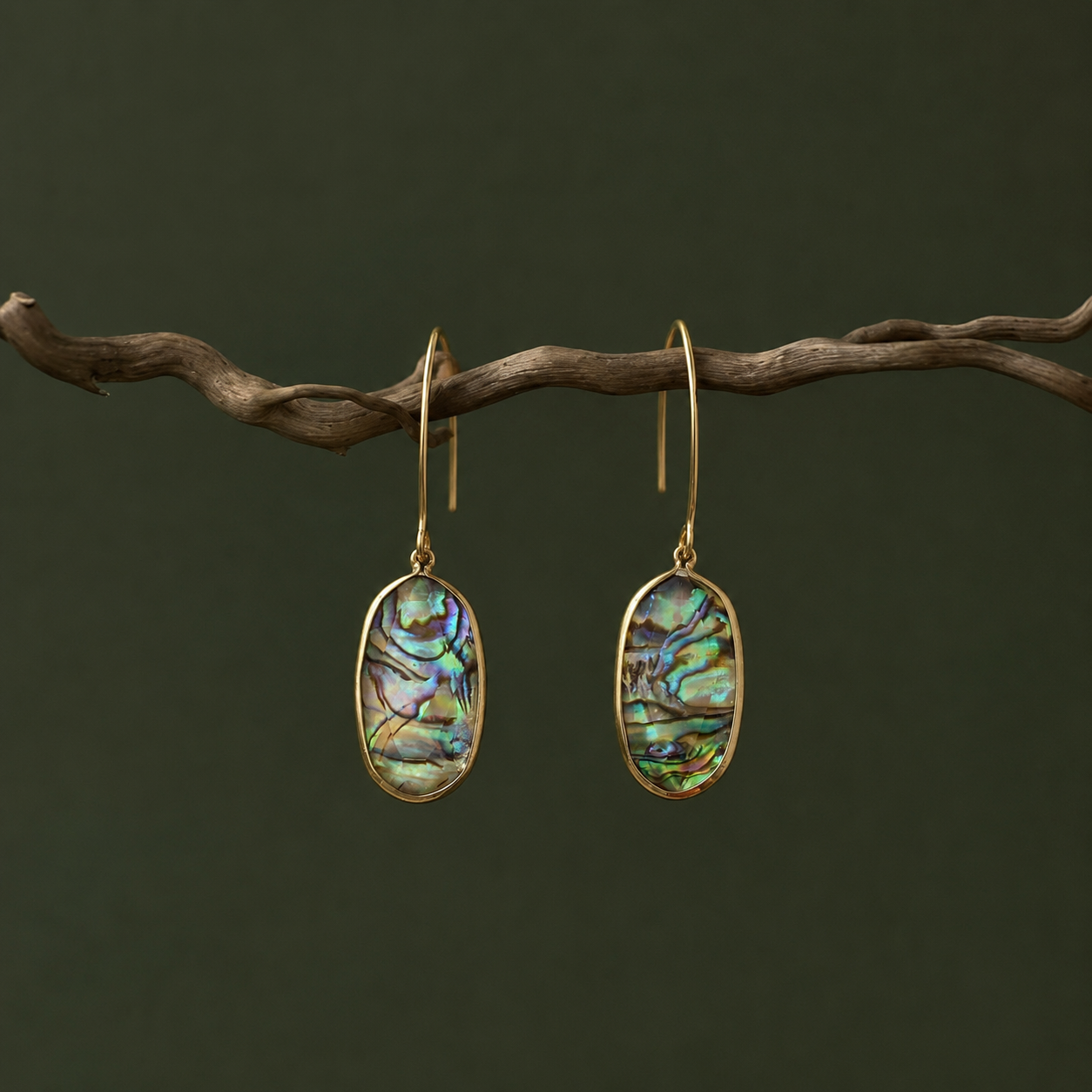 Pearl Tide Abalone Shell Earrings