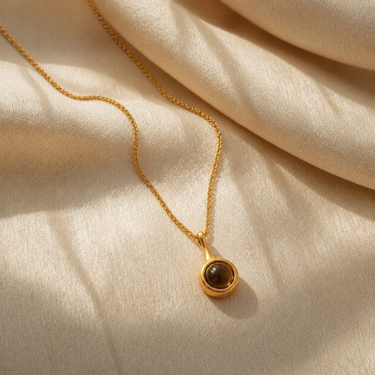 Sacred Tiger Eye Copper Pendant