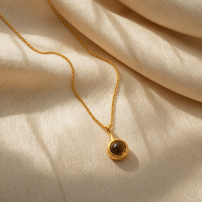 Sacred Tiger Eye Copper Pendant