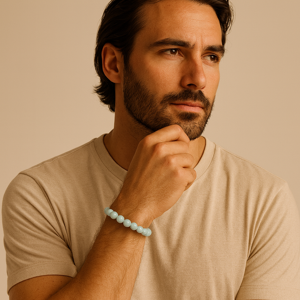 Natural Aquamarine AAA Bracelet 8MM With Certificate