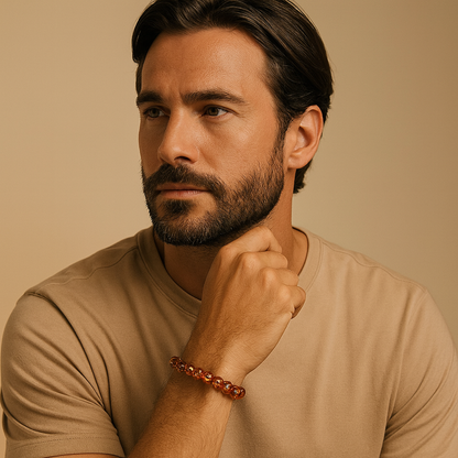 Natural Amber AAA Bracelet 8MM With Certificate